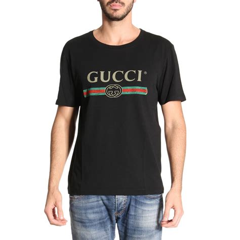 mens black gucci t shirt|Gucci t shirt price men.